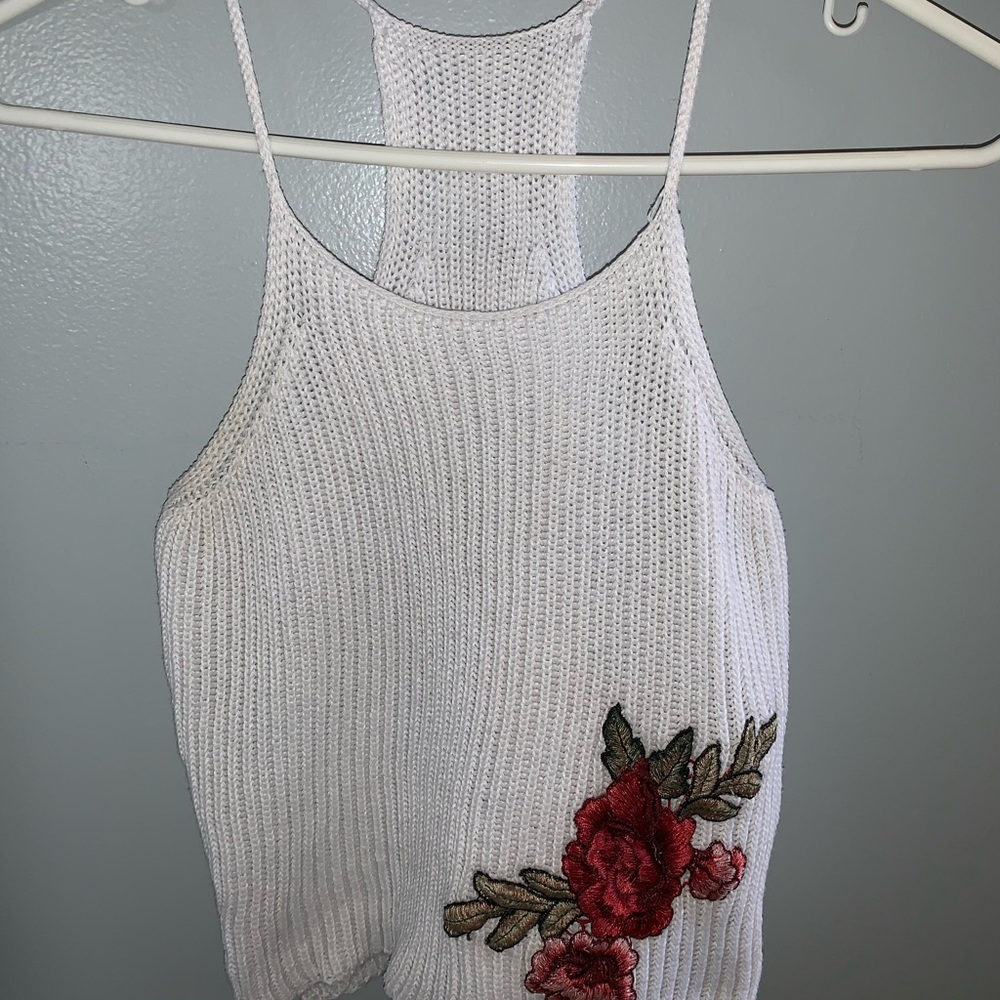 white tank top